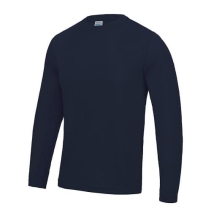 Heren Longsleeve Cool T - French navy.