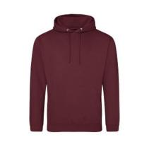 AWDis JH001 College hoodie Burgundy Smoke.