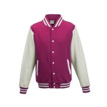 AWDis Varsity Jackets JH043 Kleuren Hot pink-white