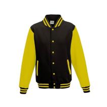 AWDis Varsity Jackets JH043 Kleuren Jet black-Sun yellow