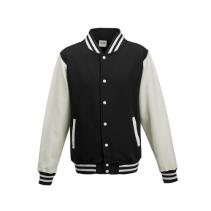 AWDis Varsity Jackets JH043 Kleuren Jet black-White