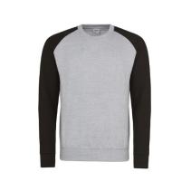 AWDis Baseball Sweat JH033. Kleuren Heather grey