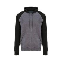 Baseball Zoodie JH063 - Charcoal Jet black