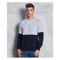 Colour Block Sweater Kleuren French navy