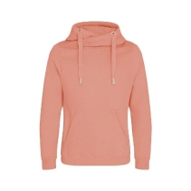 Cross Neck Hoodie JH021 Dusty Pink