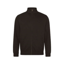 Fresher Full Zip Sweater Kleuren Jet black