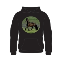 fries paard bedrukt op een hoodie