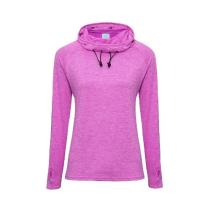 Girlie Cool Cowl Neck Top. Kleuren Raspberry melange