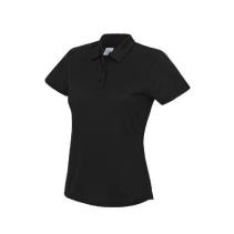 Woman's Cool Polo Kleuren Jet black
