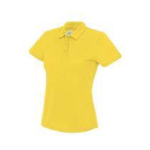 Woman's Cool Polo Kleuren Sun yellow