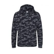 Kids Camo Hoodie JH014J Camo Black
