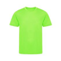 Kids Recycled Cool T - JC201J. Kleuren Electric green