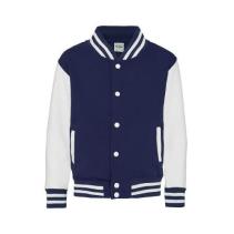 AWDis Kids Varsity Jackets JH043J Kleuren Oxford navy-White
