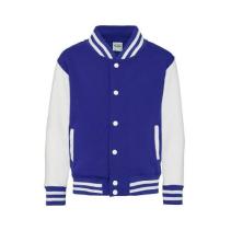 AWDis Kids Varsity Jackets JH043J Kleuren Royal blue-White