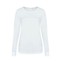 Long Sleeve Womans TRI-BLEND T Kleuren Solid white