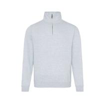 Sophomore 1/4 Zip Sweaters Kleuren Heather grey