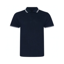 Stretch Tipped Polo Kleuren Navy white