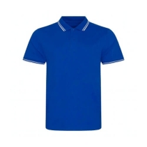 Stretch Tipped Polo Kleuren Royal white