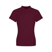 The 100 Woman's Polo - JP100F. Kleuren Burgundy