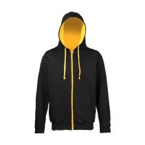 Varsity Zip Zoodie JH053 jet black gold