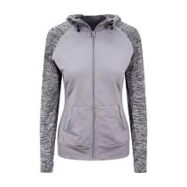 Girlie Cool Contrast Zoodie. Kleuren Grey melange