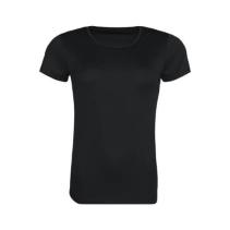 Woman's Recycled Cool T - Sneldrogend Sportshirt. Kleuren Jet black