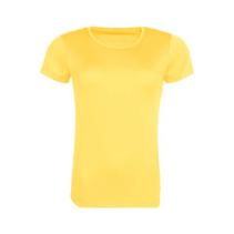 Woman's Recycled Cool T - Sneldrogend Sportshirt. Kleuren Sun yellow