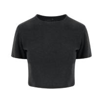 Womans TRI-BLEND Cropped T JT006 - Heather black