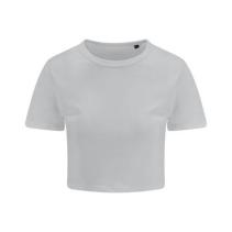 Womans TRI-BLEND Cropped T Kleuren Solid white