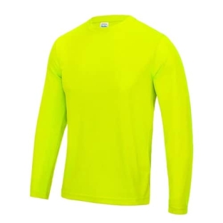 Heren Long Sleeve heren Cool T JC002 - Electric Yellow.