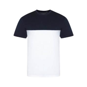Colour block T JT110 - White navy