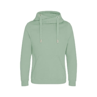 Cross Neck Hoodie JH021 Dusty Green