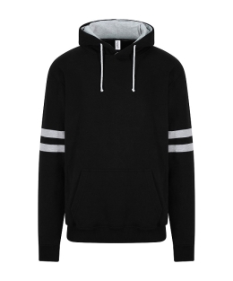Game Day hoodie JH103 - Deep black / Heather grey