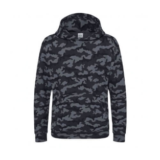 Kids Camo Hoodie JH014J Camo Black