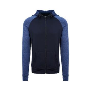 Mens Cool Contrast Zoodie JC057 -Navy - Navy melange