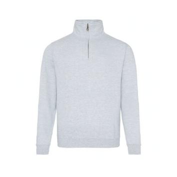 Sophomore 1/4 Zip Sweater JH046 -Sophomore 1/4 Zip Sweater JH046 - Heather grey