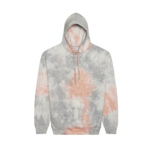 Tie-Dye Hoodie JH022 - Grey Pink Marble model