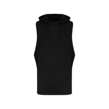 Urban Sleeveless Muscle Hoodie JC053 - Jet black