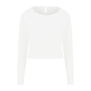 Woman\'s Cropped Sweat JH035 - Arctic White